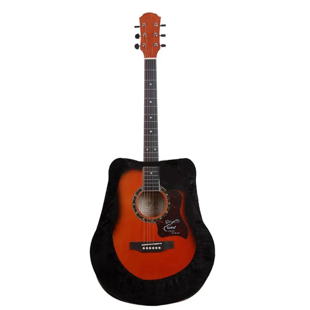 Горячая Распродажа черный бархатный защитный чехол для гитары шоу всех