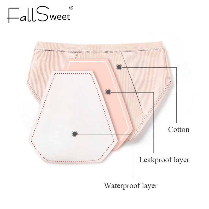 Трусы женские FallSweet 5 шт./лот хлопковое нижнее белье непротекающие