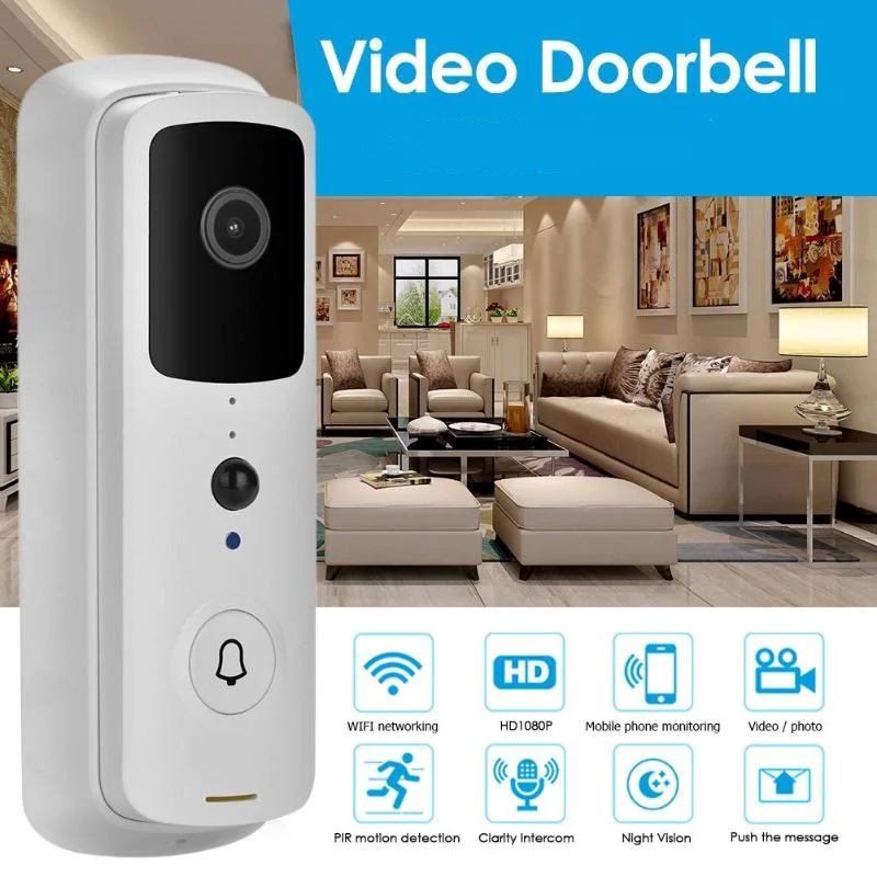 

Smart Tuya Video Doorbell 1080P HD WIFI Wireless Home Camera Video Intercom Battery Door Bell Degree View PIR Motion
