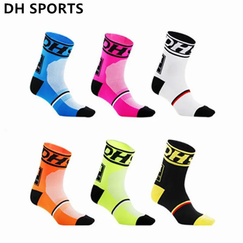 DH Sports nouvelles chaussettes de cyclisme de marque professionnelle de qualité supérieure