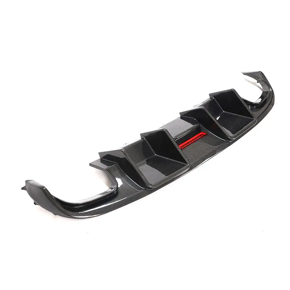 Car Rear Bumper Diffuser Lip Spoiler for Audi S4 B8 2008 - 2012 Protector Carbon Fiber | Автомобили и мотоциклы