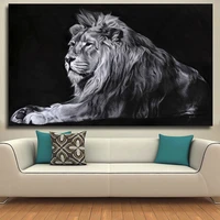 ahpainting canvas painting modern animal picture wall art canvas prints lion pictures posters for living room decor no frame