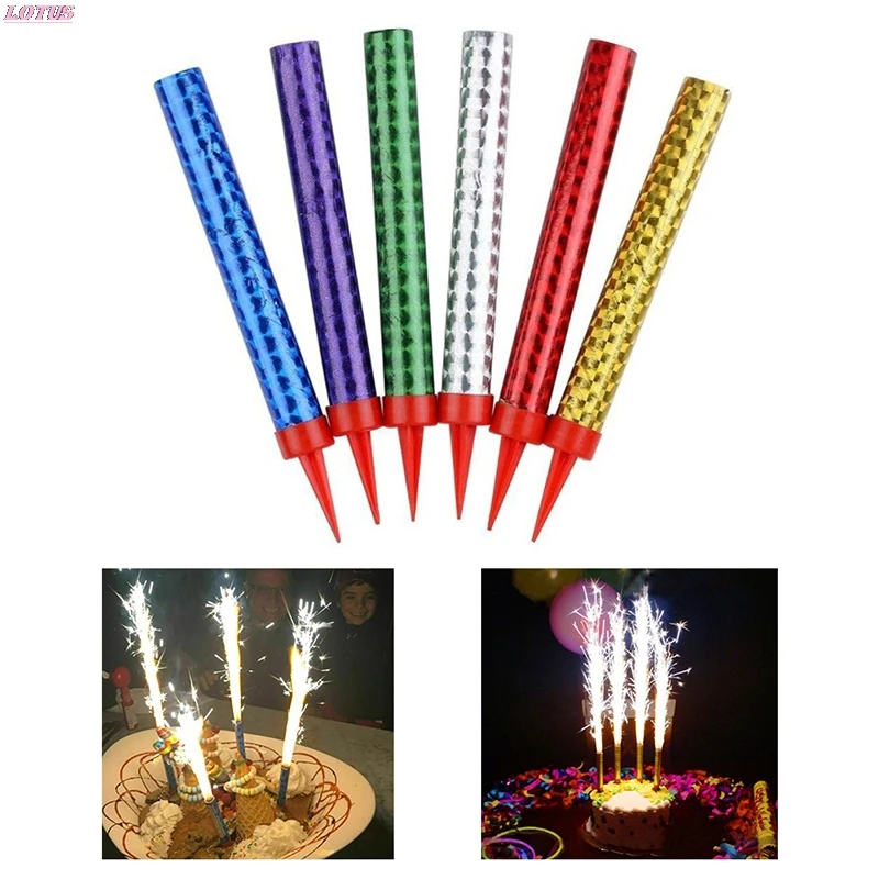 Разноцветные свечи для торта на день рождения праздничная вечеринка фейерверк