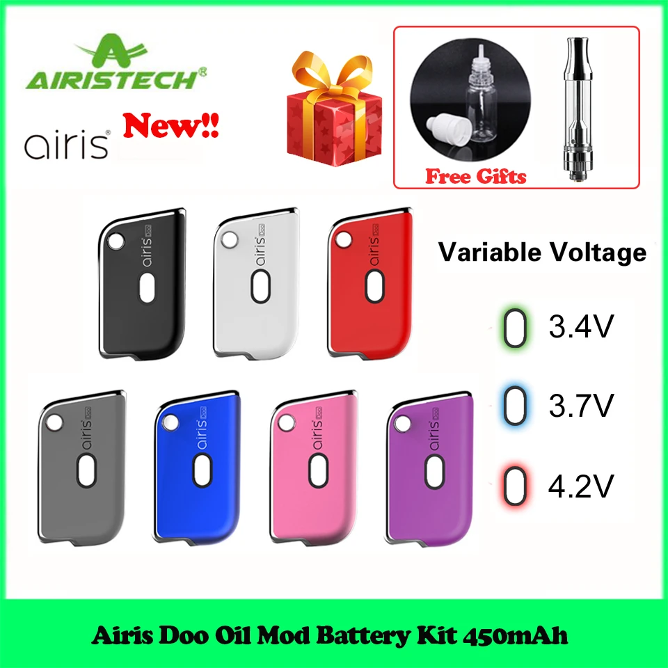 Новый AIRISTECH ДУ батарея для вейпа 450 испаритель mAh комплект с бак КБР портативный