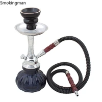 portable glass hookah for smoking water pipe narguile chicha with hose bowl shisha for travel outdoors gadget for man