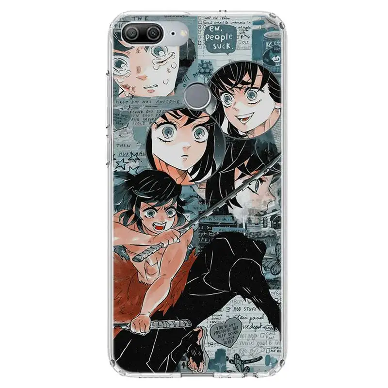 Kimetsu No Yaiba Demon Slayer Anime Phone Case for Huawei Y5 Y6 Y7 Y9S P Smart Z 2019 Honor 10 Lite 9 8A Pro 8X 8S 9X 7X 7A 20S