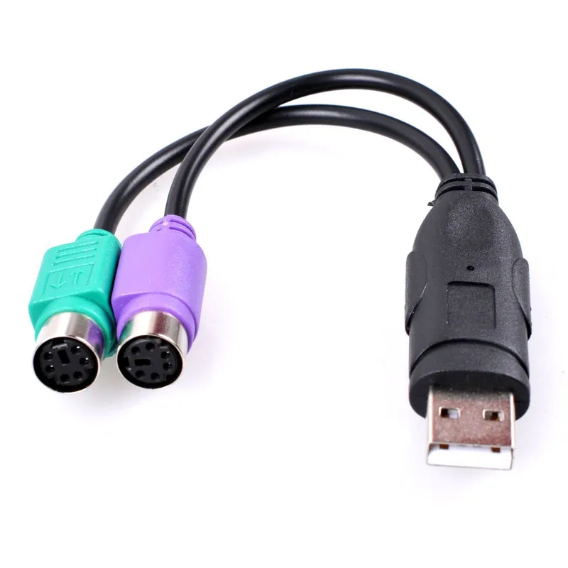 USB адаптер PS2 штекер PS/2 гнездо разветвитель мыши клавиатуры конвертер