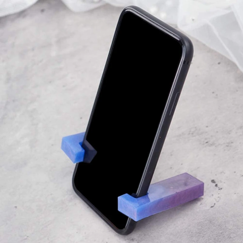 

Silicone Mobile Phone Holder Epoxy Casting Moulds for DIY Craft Phone Bracket,Phone Holder Keychain Mold