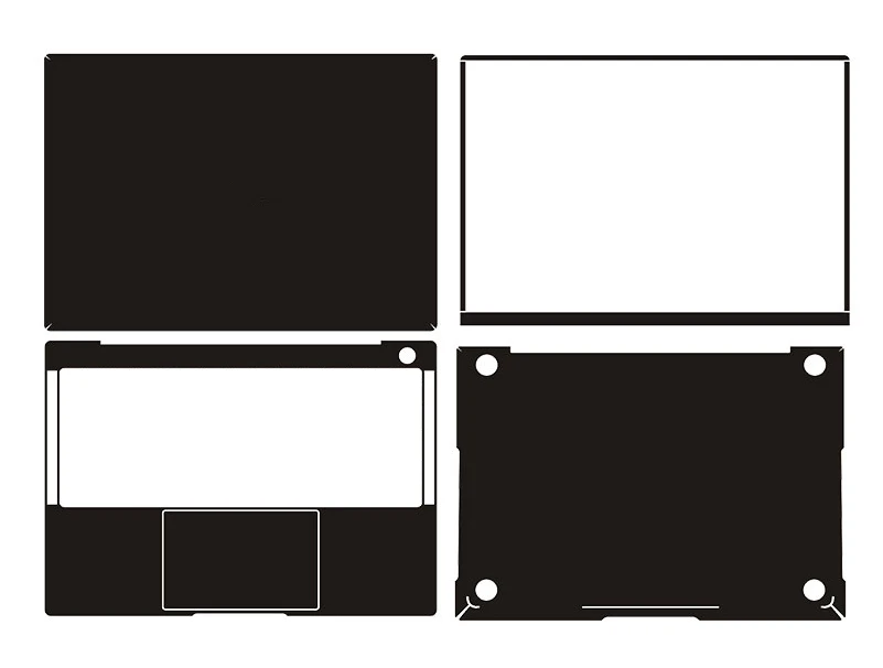 наклейка для ноутбука из угл