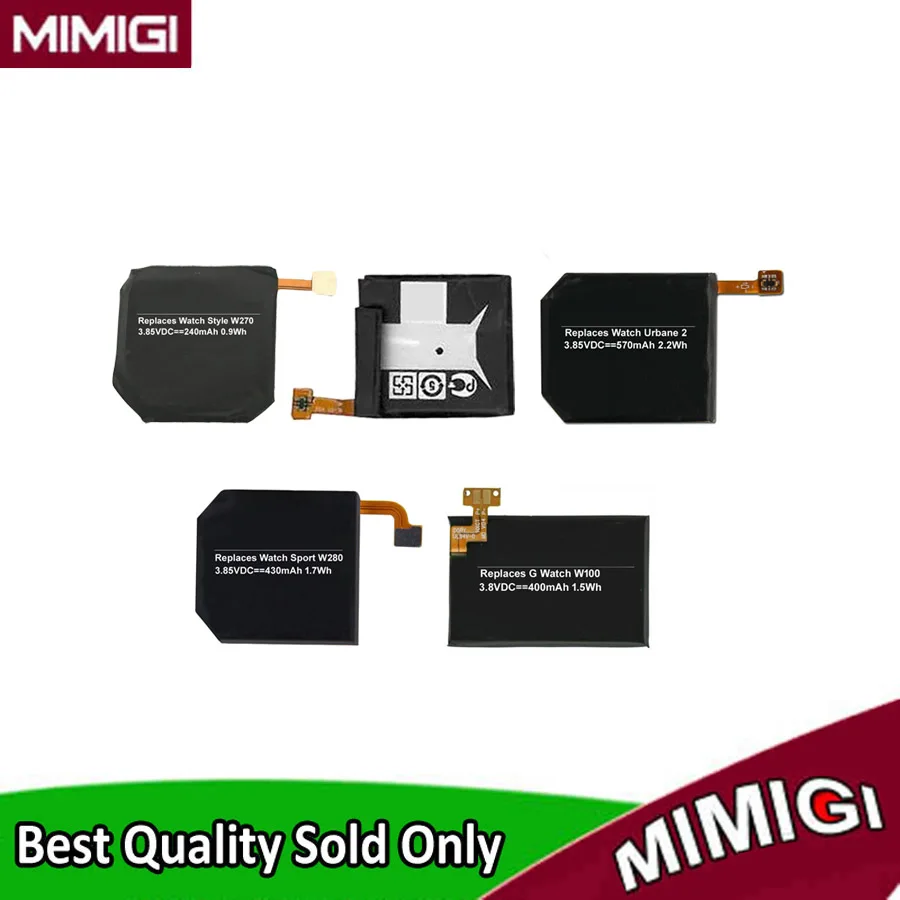 Батарея для LG часы BL-S1 W100 W100KT BL-S3 R W110 W150 BL-S6 Urbane 2 W200 BL-S7 W280 W280A BL-S8 W270 BL-S2/S4/S5/S9/S10 |