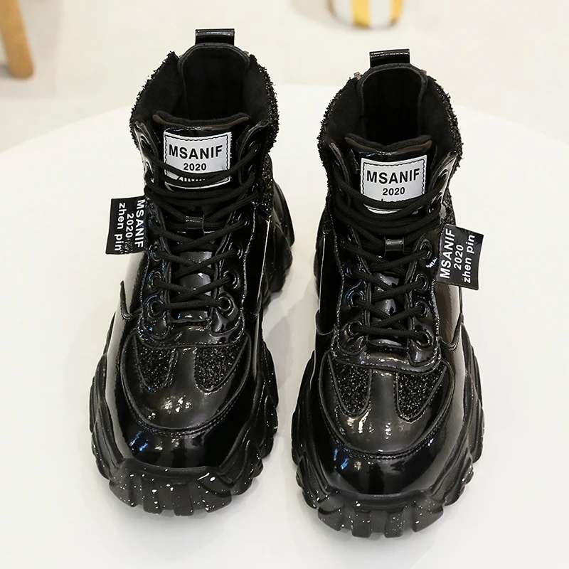 Женские кроссовки RUIFF женская красная обувь с высоким верхом уличная на толстой