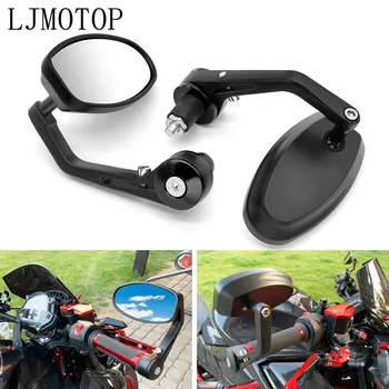 Universal Rear View Mirror Handle Bar Motorcycle Bar End Mirror For For Yamaha BT1100 XJR400 MT 07 09 10 FZ 07 09 6 FAZER 6R 8