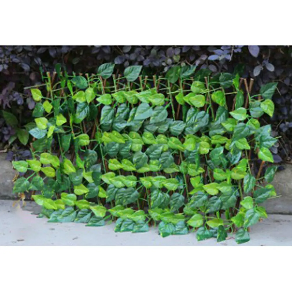Plantas de vi&ntilde;as artificiales para colgar en la pared, vegetal colgante de decoraci&oacute;n con simulaci&oacute;n de hojas de hiedra, color verde, para hogar y boda-0