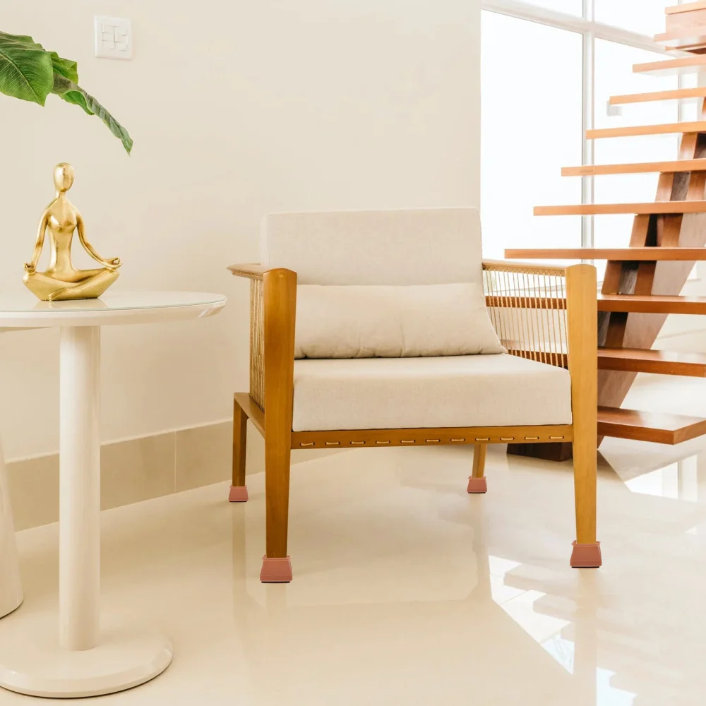 

16Pcs Chair Leg Covers Square Shape Table Feet Covers Mute Chair Feet Covers