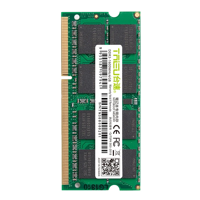 

HOT-TAISU DDR3 4GB Laptop 1600 MHz Sodimm Ddr3L RAM Notebook Memory