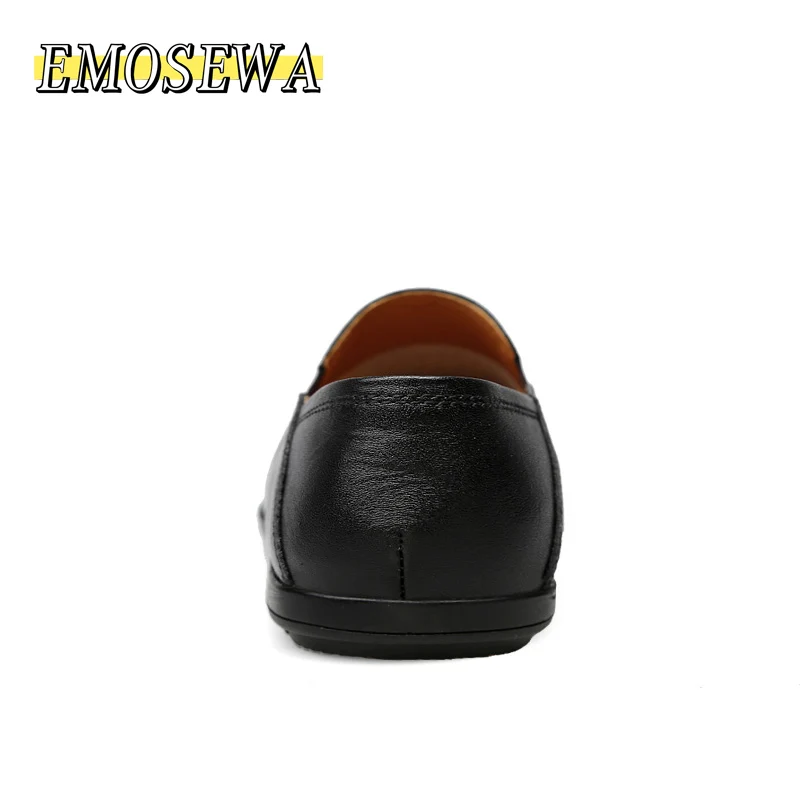 EMOSEWA Mazefeng/Новинка 2020 года Летняя мужская кожаная повседневная обувь без шнуровки