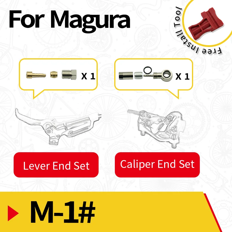 Велосипедный Гидравлический тормозной шланг с игловым соединителем набор