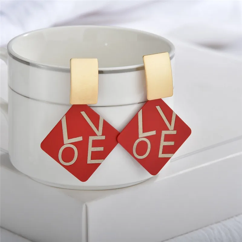 2020 летние красные висячие серьги корейские Очаровательные Круглые длинные в