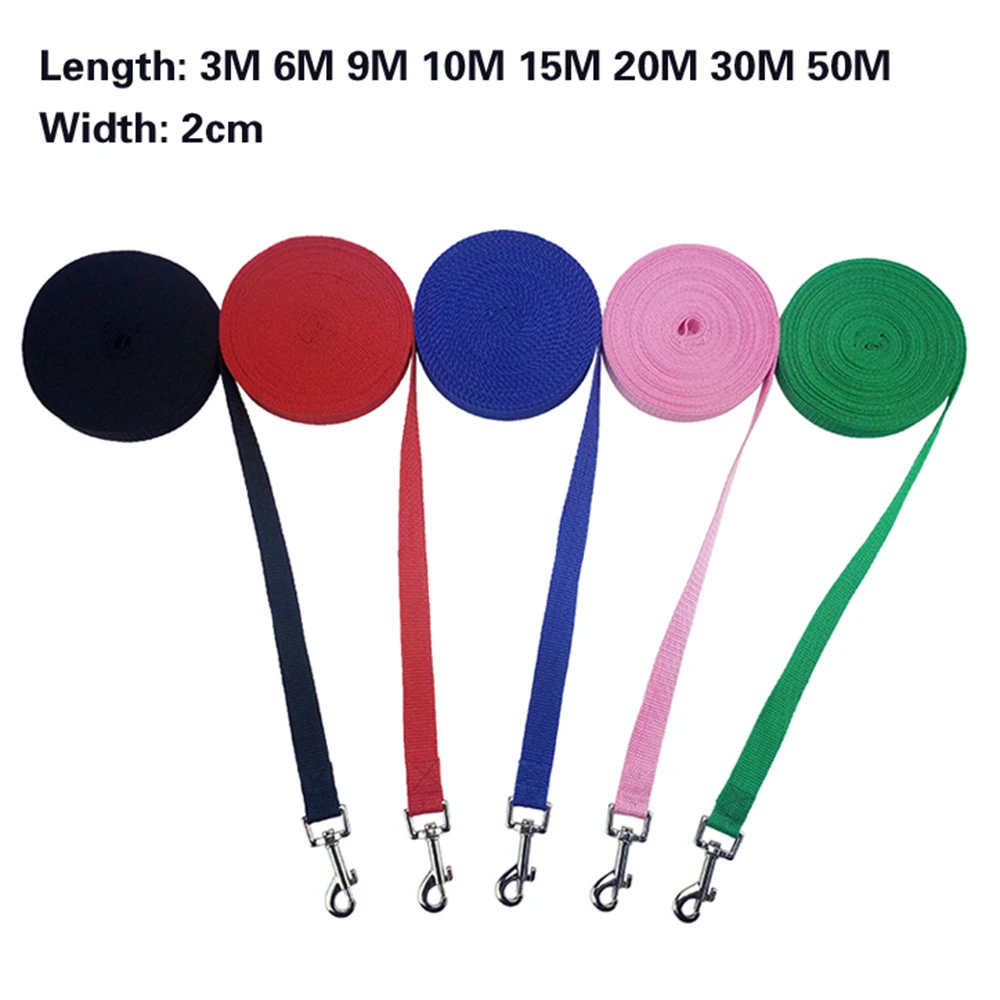 Нейлоновый Поводок для собак тренировочный поводок бега собаки 3 м 6 9 10 15 20 30 50