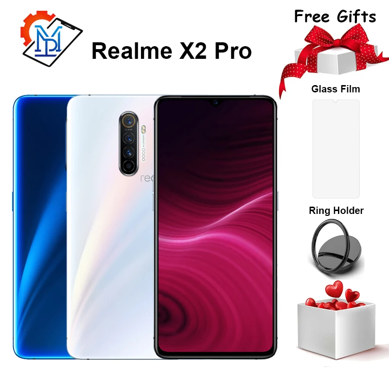 Оригинальный мобильный телефон Realme X2 Pro экран 6 5 дюйма 90 Гц ГБ + 64 Snapdragon 855 Plus 64.0MP NFC