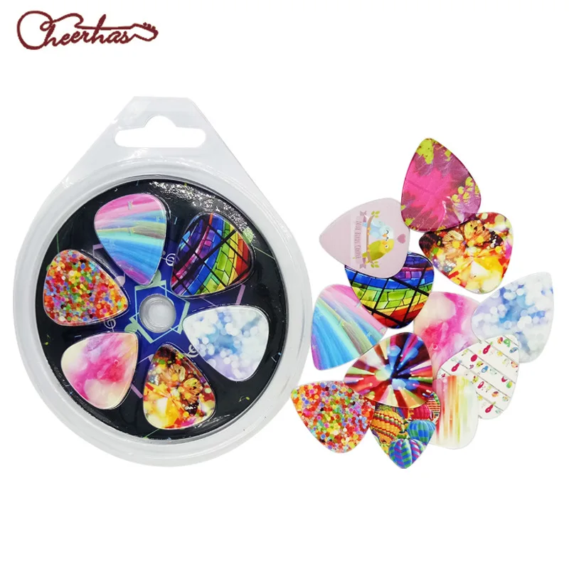 12 шт. медиаторы для гитары аксессуары музыкальных инструментов Подарочная