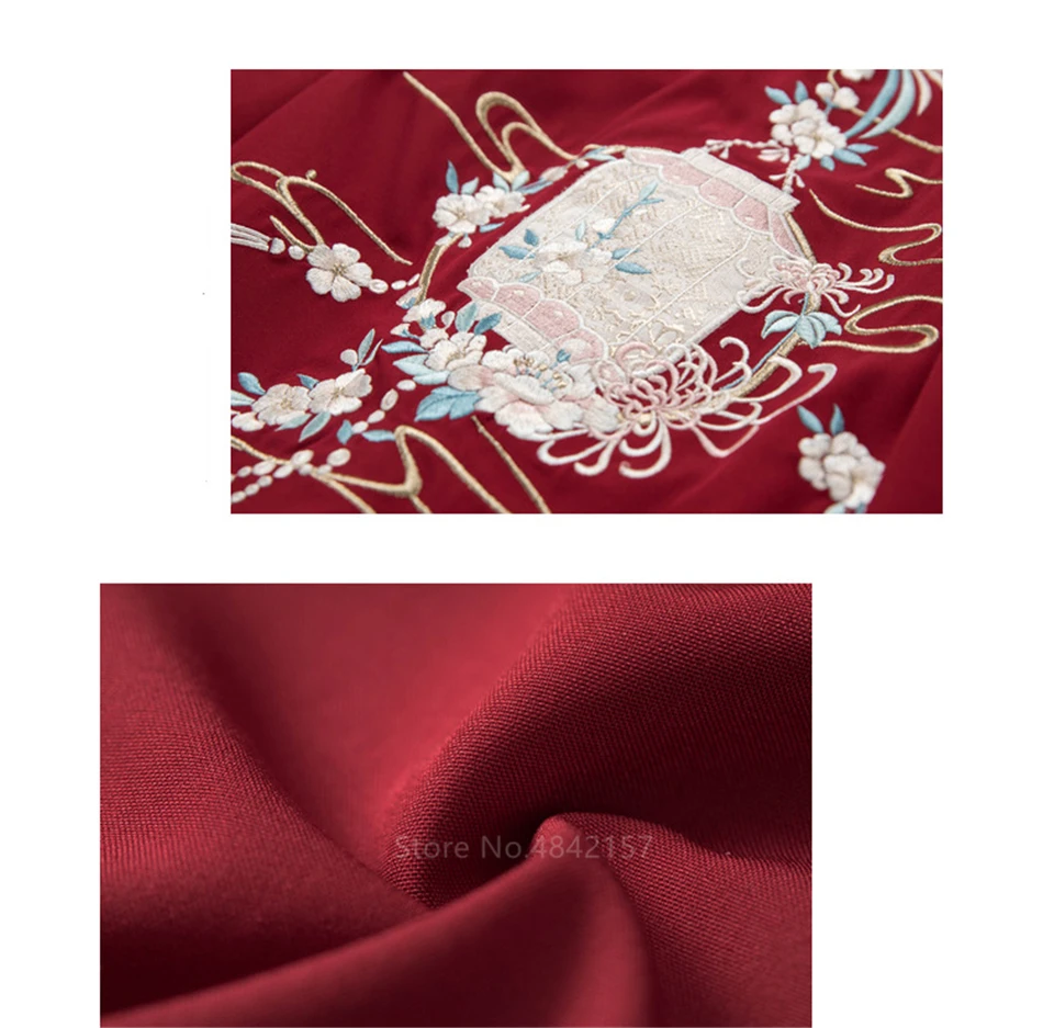Новогодний Традиционный китайский фестивальный наряд, женская одежда Hanfu, Женский костюм для выступлений, старинный костюм, народный танец, сказочное платье