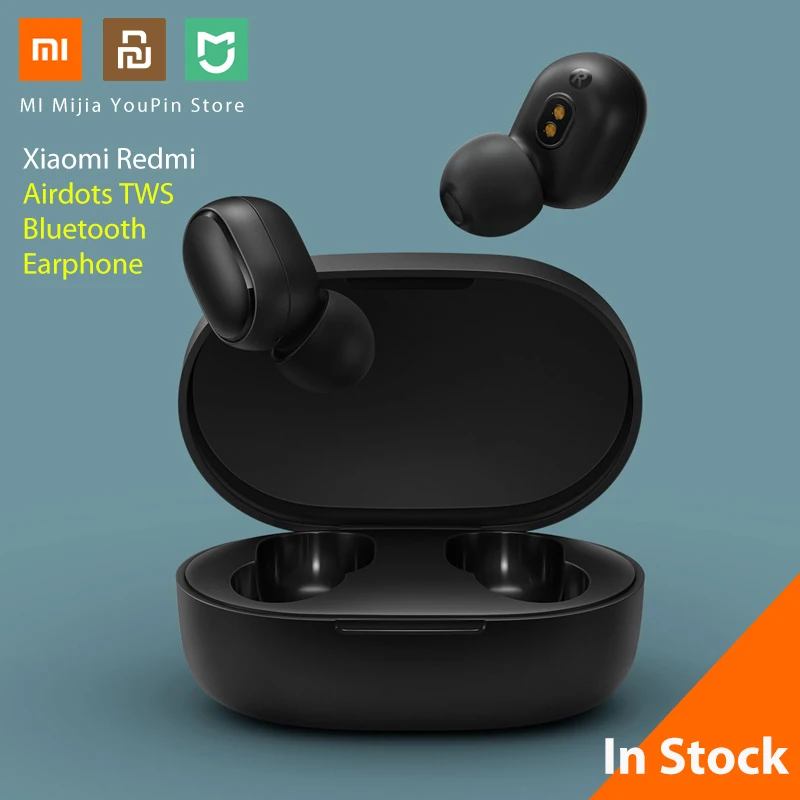 Xiaomi Redmi Airdots TWS Bluetooth наушники стерео бас AI управление 5 0 Eeaphones с микрофоном ручной