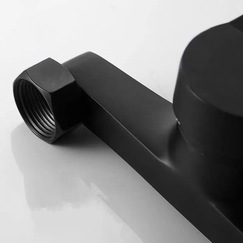 Черный кран переключатель ванной комнаты тройной кронштейн для крепления