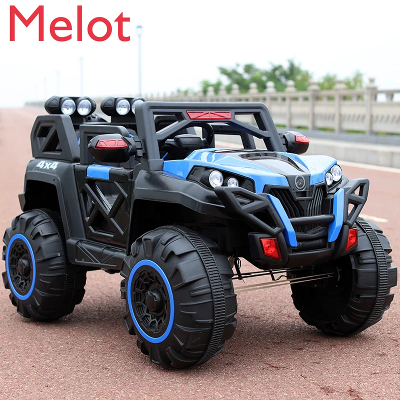 Koop Kinderen Elektrische Auto Vierwielaandrijving Draagbare Volwassen Speelgoed Auto Vierwielaandrijving Off-Road Voertuig Dubbele Baby Elektrische Auto Kinderwagen
