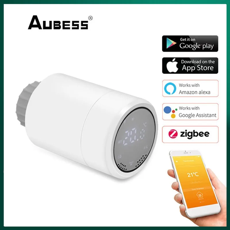 

Умный термостатический радиатор ZigBee 3,0 с сенсорным дисплеем и дистанционным управлением