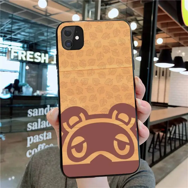 

Animal Crossing Leaf Luxury Unique Design Phone Cover for iPhone 11 pro XS MAX 8 7 6 6S Plus X 5S SE 2020 XR case