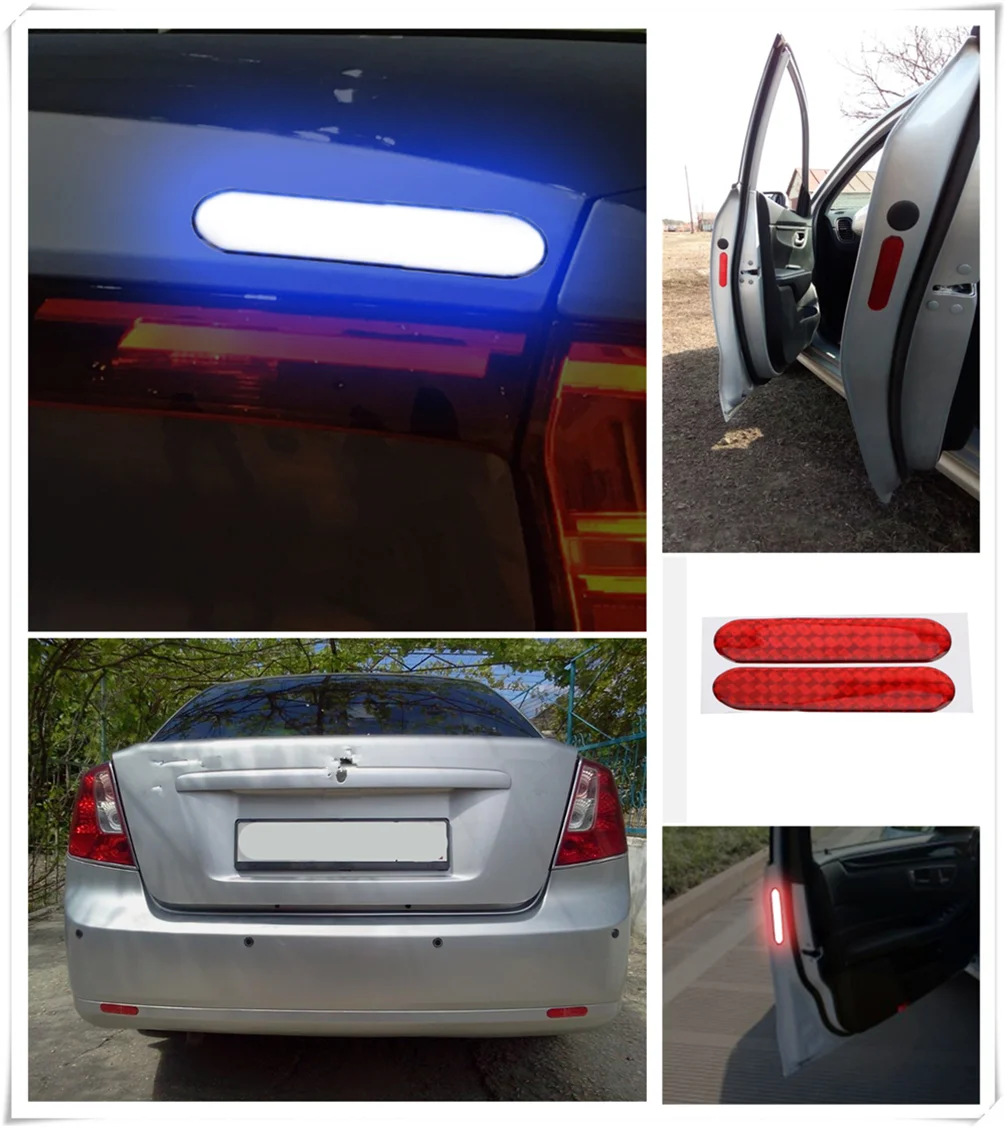 Светоотражающие наклейки на дверь велосипеда мотоцикла автомобиля с клеем для