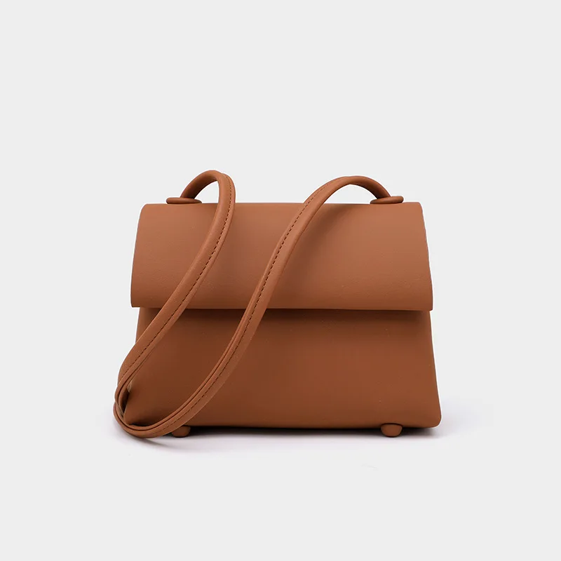 

New Fashion Ladies Folding Cover Bag 2021 Spring High Quality PU Leather Small Square Bag Korean Single Shoulder Messenger Bag