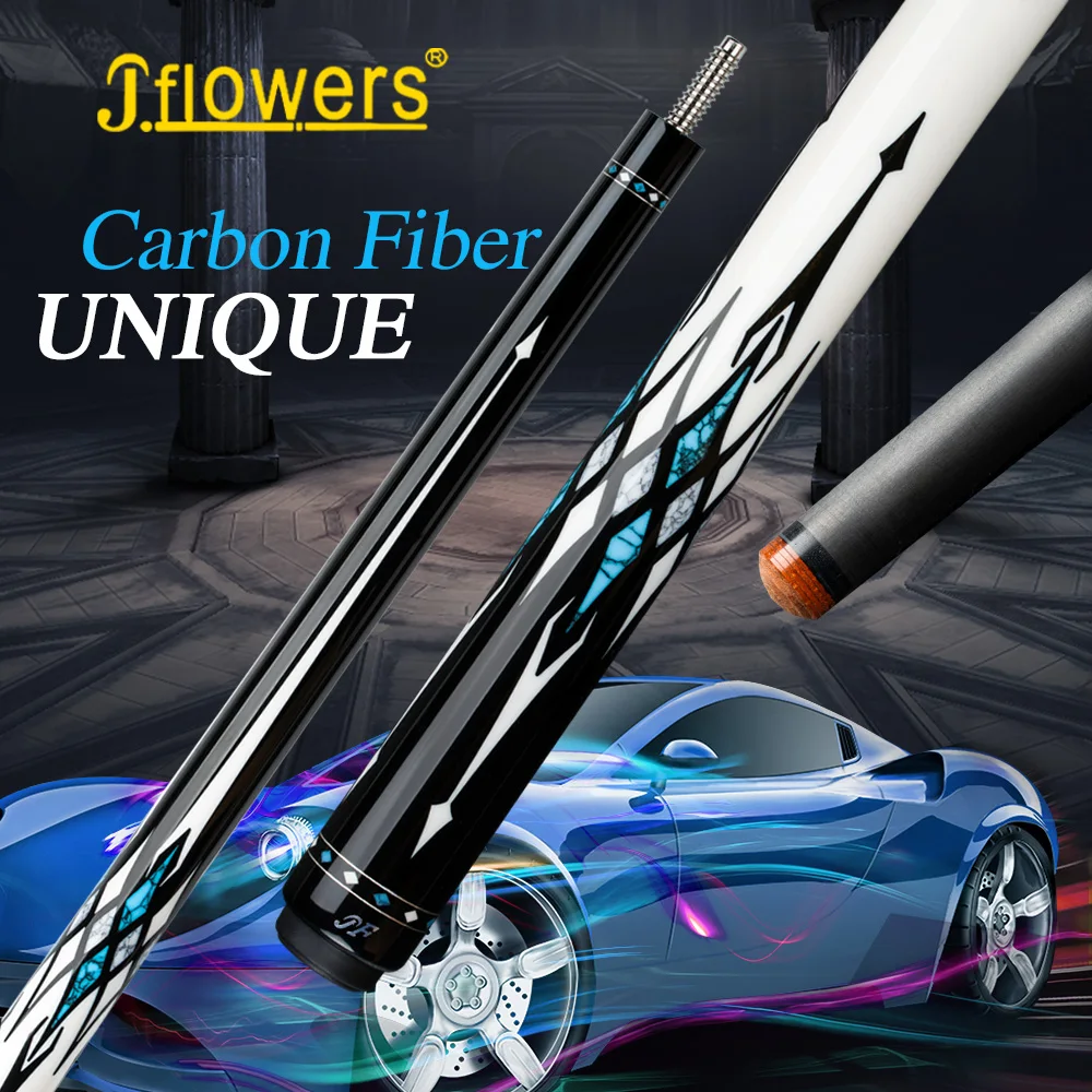 Jflowers бильярдный карбоновый Cue Stick настоящая инкрустация углеродная энергия