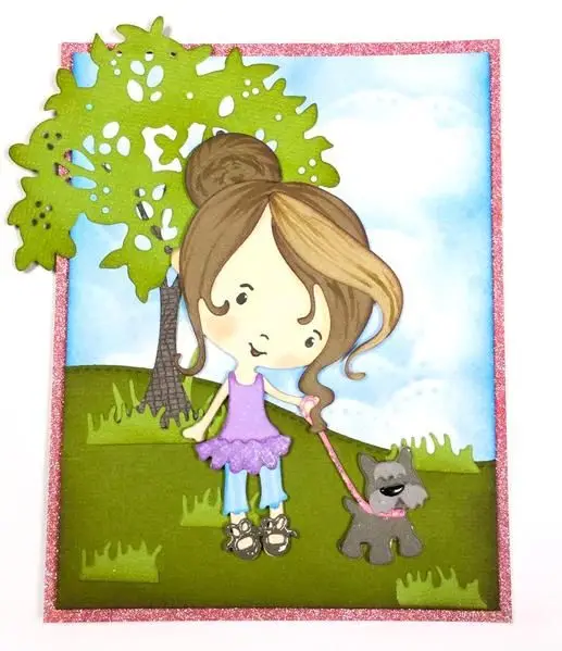 Милые девушки новые металлические режущие высечки Нож Форма для прозрачного