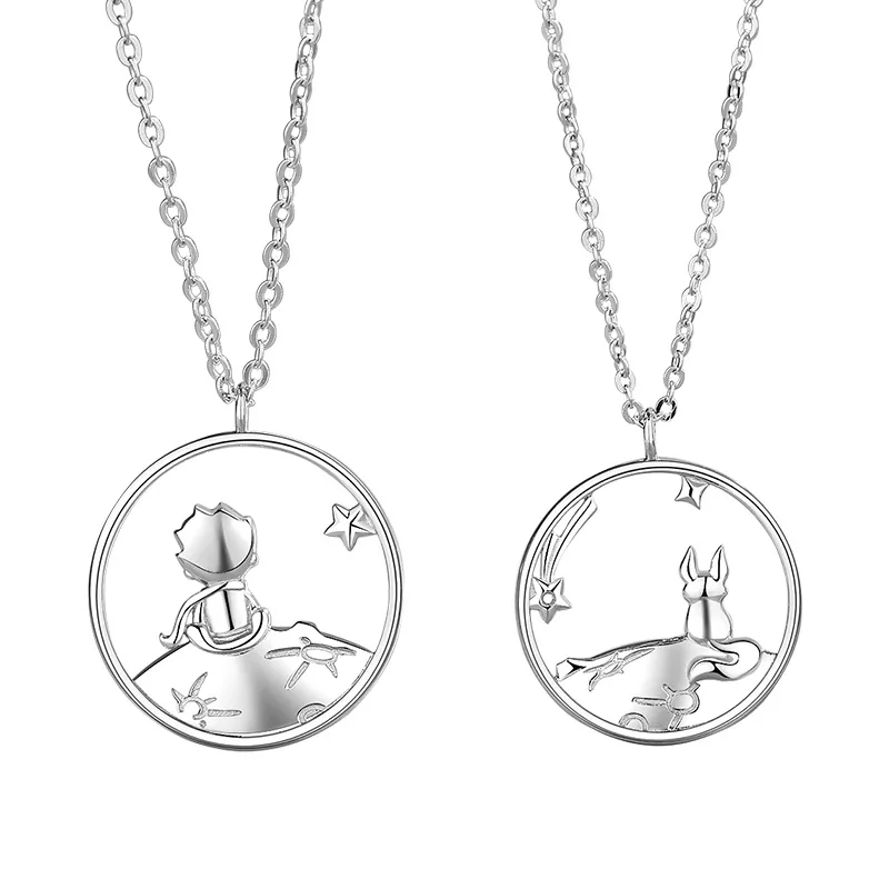 Женская подвеска в виде маленького принца лисы из серебра 925 пробы DD1344 | Украшения