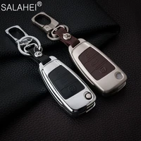 zinc alloy car key cover protector cases for audi a3 a4 a5 c5 c6 8l 8p b6 b7 b8 c6 rs3 q3 q7 tt 8l 8v s3 keychain accessories