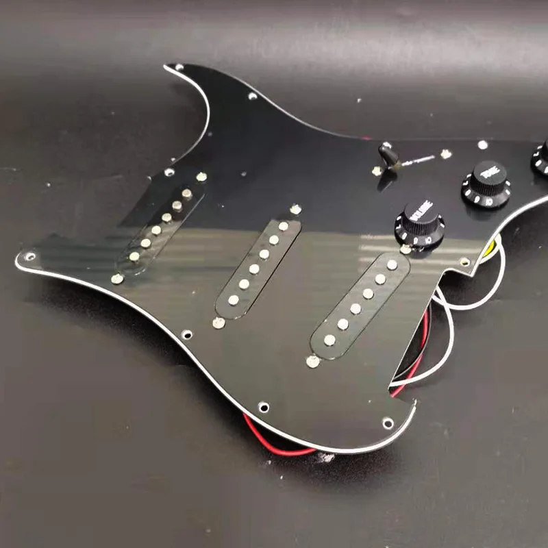 ssh geladen prewired elektrische gitarre schlagbrett pickup single coil pickups für fd st stil gitarre weiß perle free global shipping