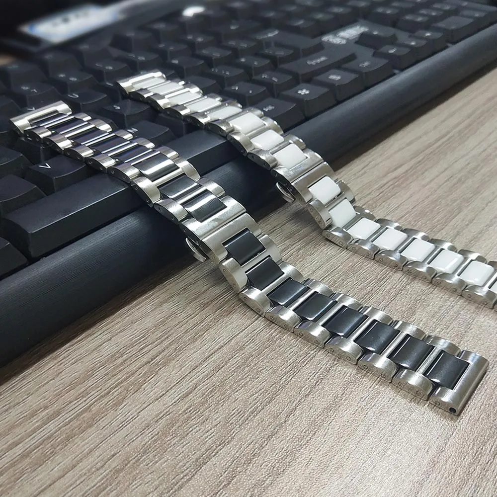 Ремешок из керамики для часов Samsung Galaxy ремешок нержавеющей стали Watch 3 группа 41 мм