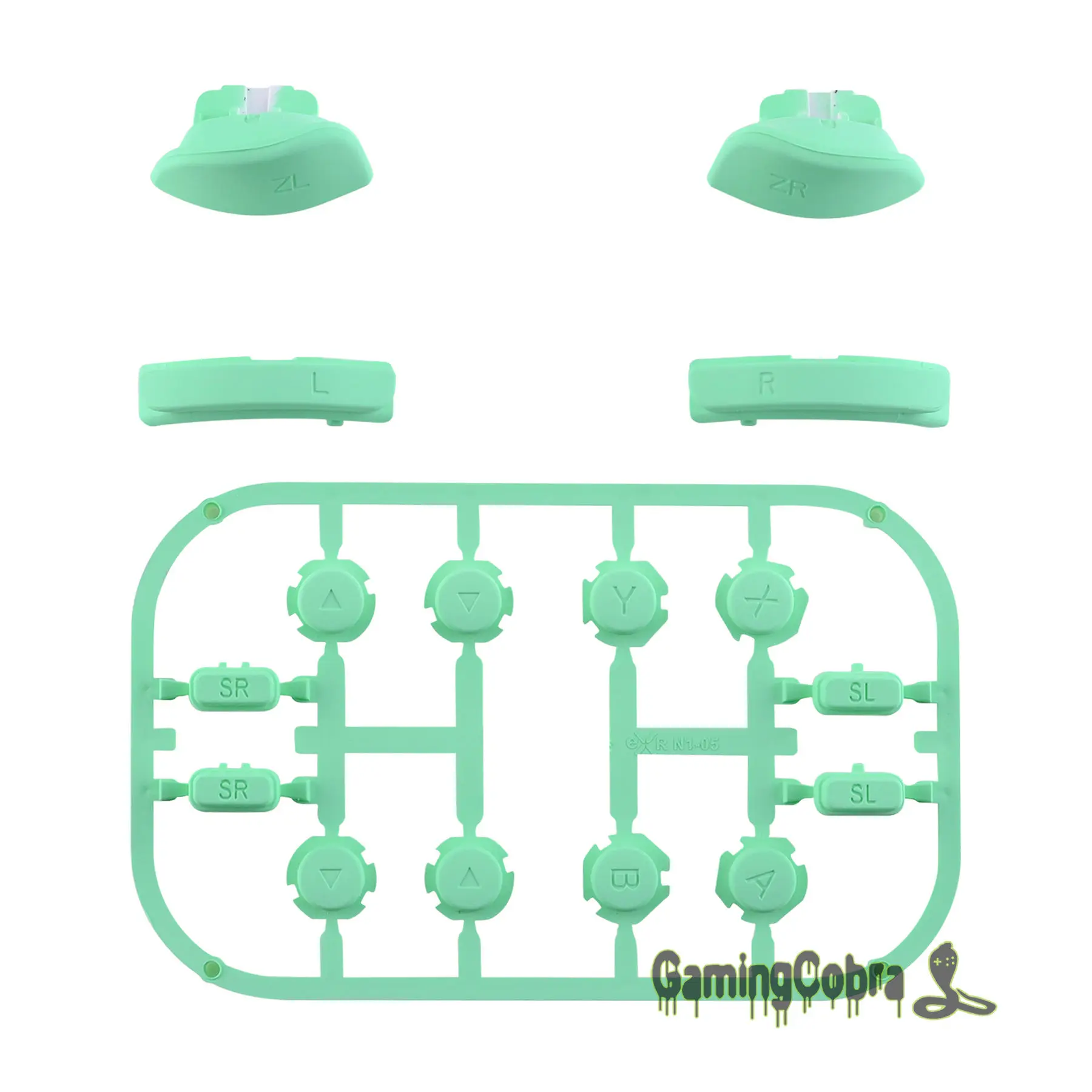 Mint Green Сменные Клавиши направления ABXY SR SL L R ZR ZL триггер полный набор кнопок с инструментами для nintendo Switch Joy-Con - Цвет: Mint Green