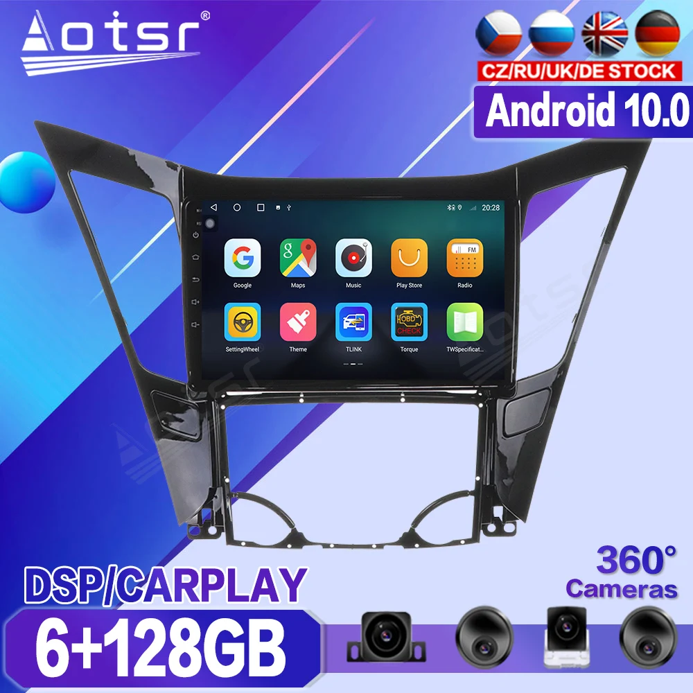 

6+128G For Hyundai Sonata 2011 2012 2013 Car DVD Multimedia Player Recorder Stereo Android Radio Audio GPS Navigation Head Unit