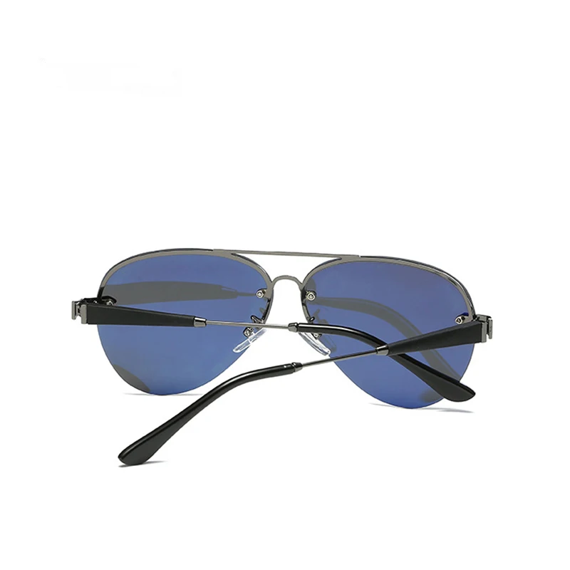 Брендовые дизайнерские фотохромные солнцезащитные очки без оправы мужские