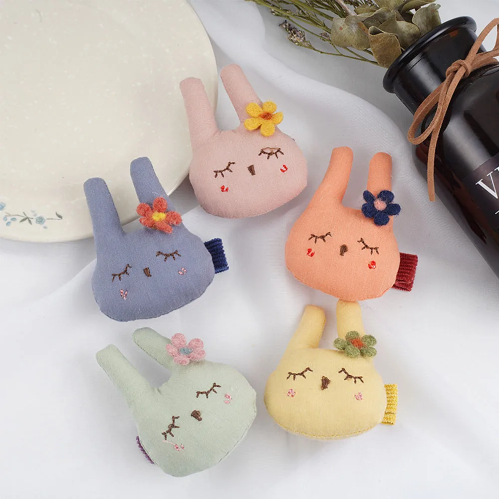 

Fashion Cute Rabbit Hair Ring Hairpins Chindren Headwear Korean Elastic Rubber Hair Bands Flower Hair Rope Hair Accessories