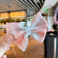 New Fashion Girls Hair Accessories 6pcsset JK Style Lattice Bow Hair Clips Butterfly Hairpins Crown Barrettes Hair Ties Rope