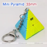 qiyi xmd magic cube 3x3 pyramid keycahin magico cubo pyuaminx pyramorphix stickerless mini magical puzzles educationl toys game