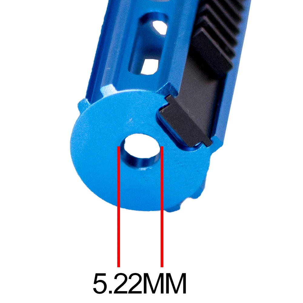 1 шт. хит 14/15 полный стальной ЧПУ Алюминиевый синий Поршень Подходит AEG Коробка