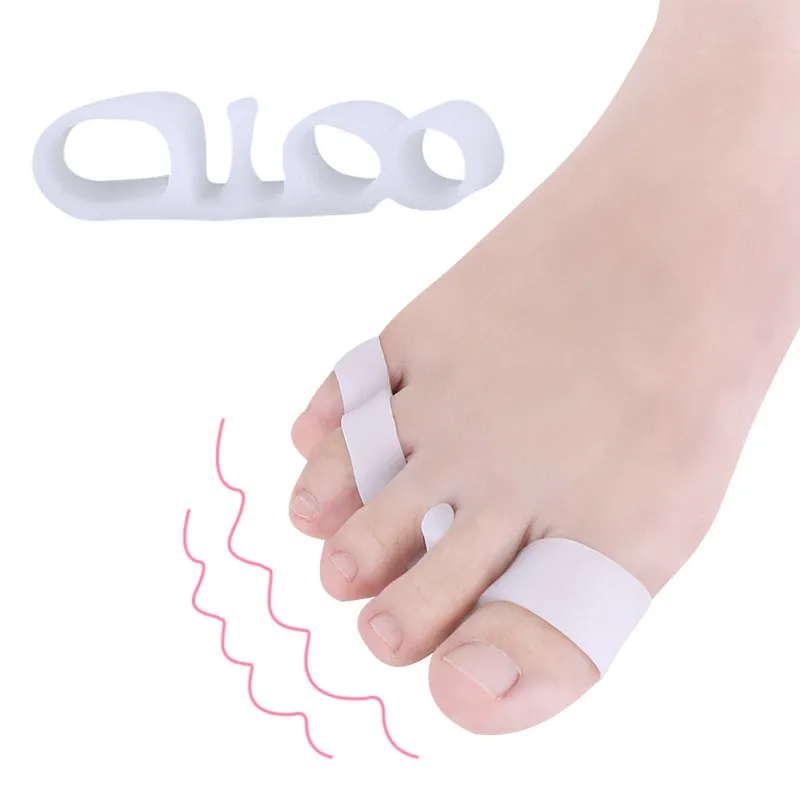 

Toe Separator Durable Silicone Gel Soft Thumb Corrector Alleviate Pain Repeated Use Cushion The Big Toe Spacers Spreader Insoles