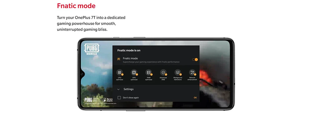Global Firmware Oneplus 7T 8GB 128GB 256GB Mobile Phone Snapdragon 855 Plus 6.55" 48MP Triple Camera 4G Android 10.0 NFC phone