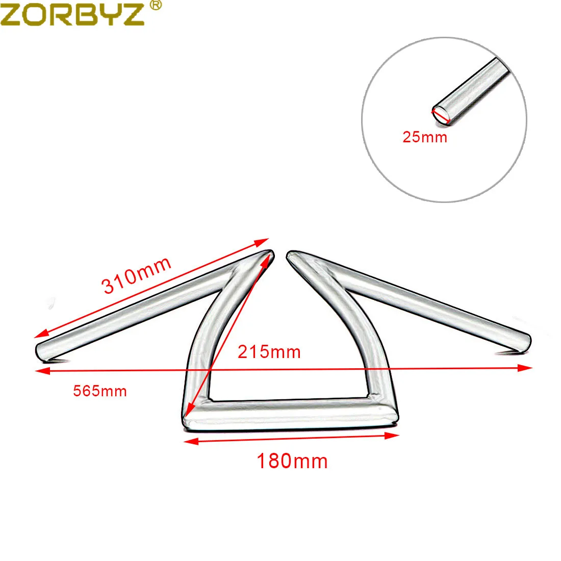 ZORBYZ " 25 мм мотоциклетные металлические черные/хромированные рукоятки Z для Harley Chopper Bobber на заказ