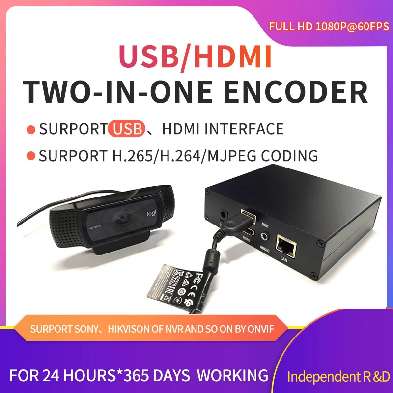 HDMI video live streaming from USB camera
